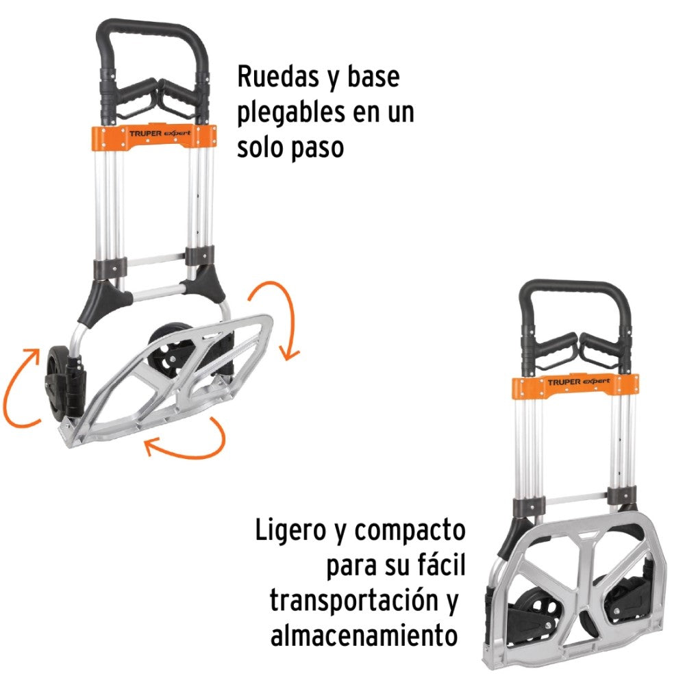 DIABLO DE CARGA PLEGABLE 200 KG ALUMINIO TRUPER EXPERT MCA TRUPER