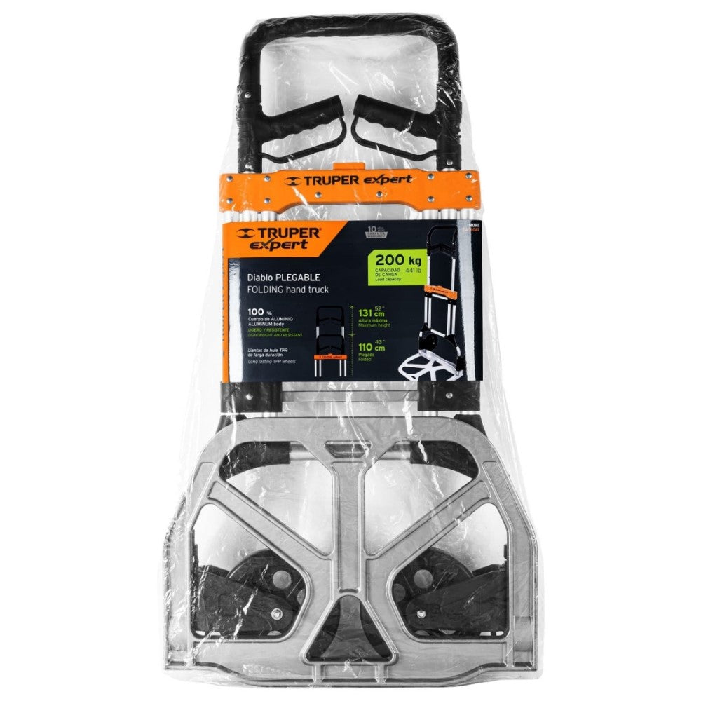 DIABLO DE CARGA PLEGABLE 200 KG ALUMINIO TRUPER EXPERT MCA TRUPER