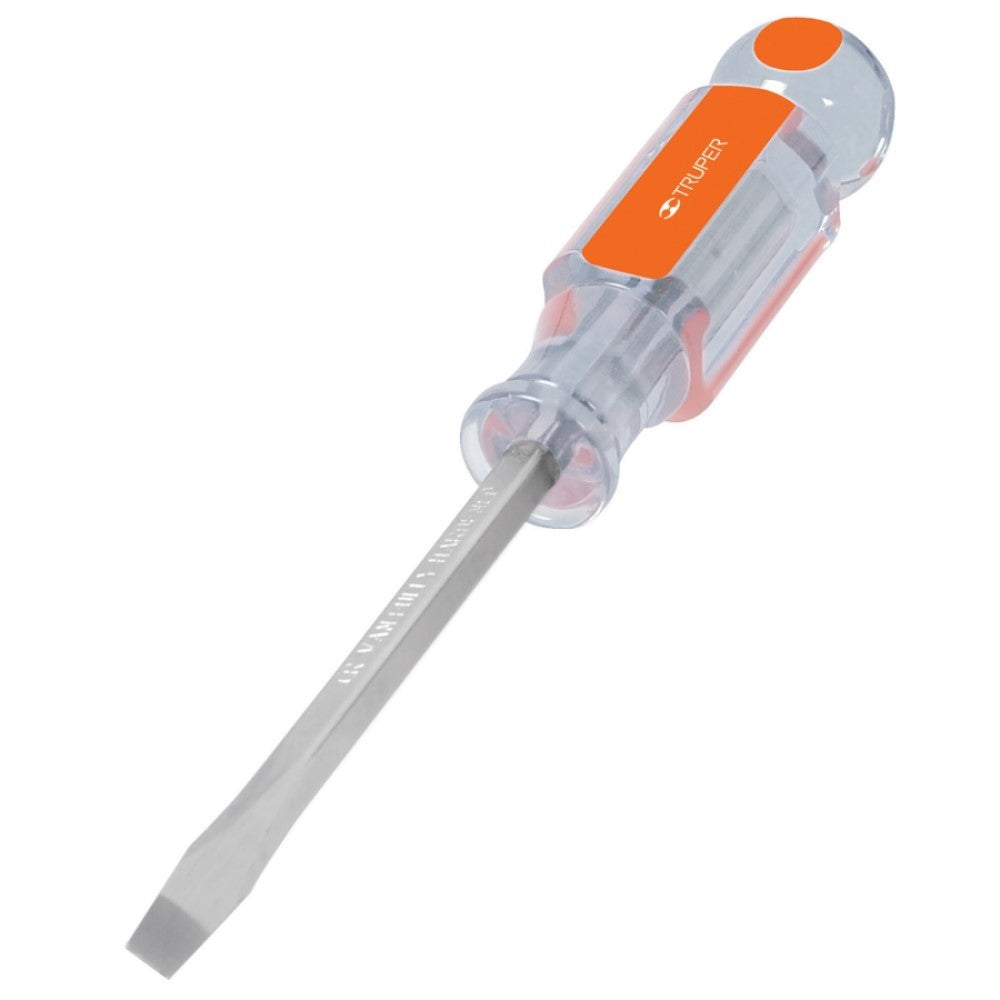 DESARMADOR PLANO BARRA CUADRADA MANGO ACETATO 3/8 X 12" MCA TRUPER HERRAMIENTAS