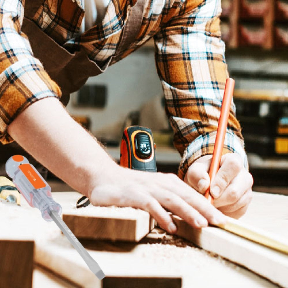 DESARMADOR PLANO BARRA CUADRADA MANGO ACETATO 3/8 X 12" MCA TRUPER HERRAMIENTAS