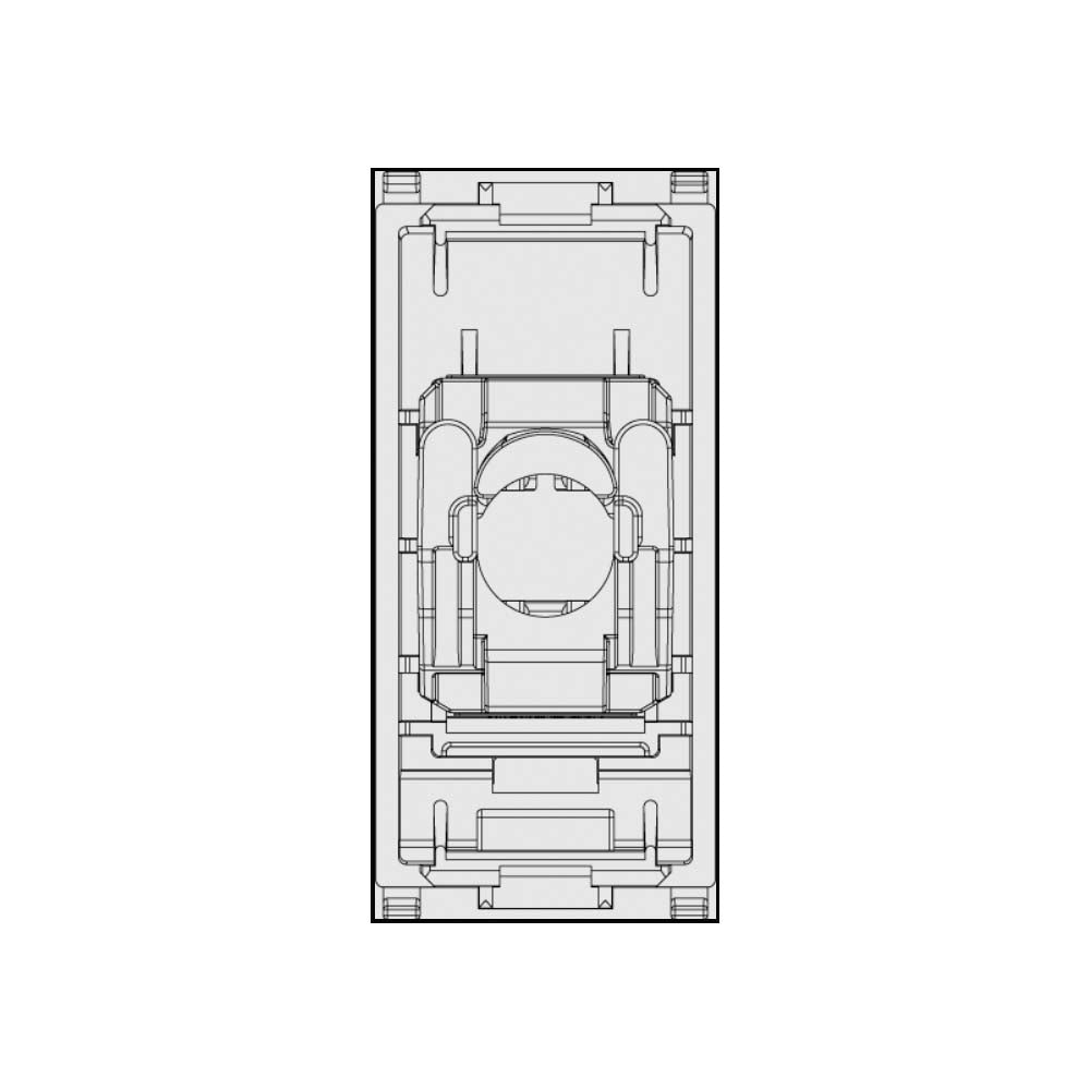 TOMA RJ45 NETSAFE CAT.6 UTP 1 MOD. NO BLINDADA BLANCO PLANA VIMAR