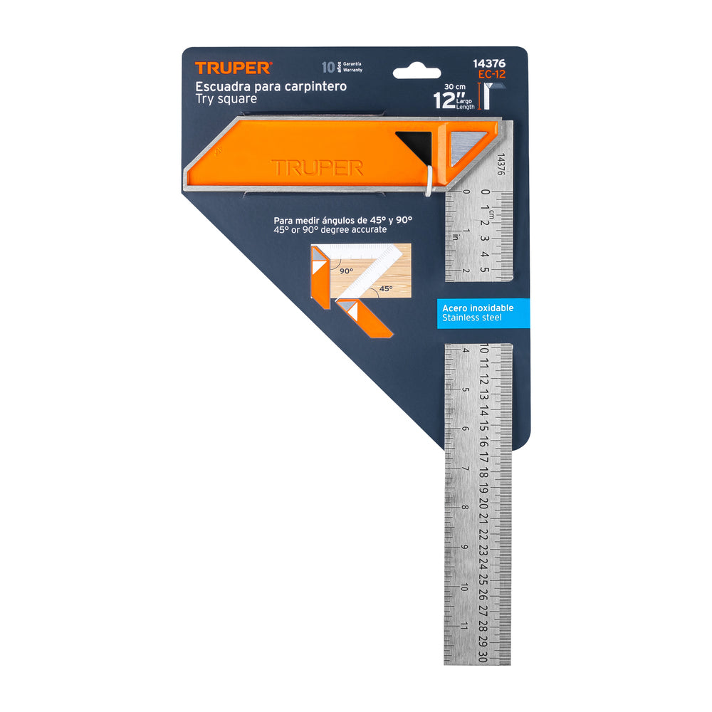 ESCUADRA PARA CARPINTERO 12" MCA TRUPER CARPINTERIA