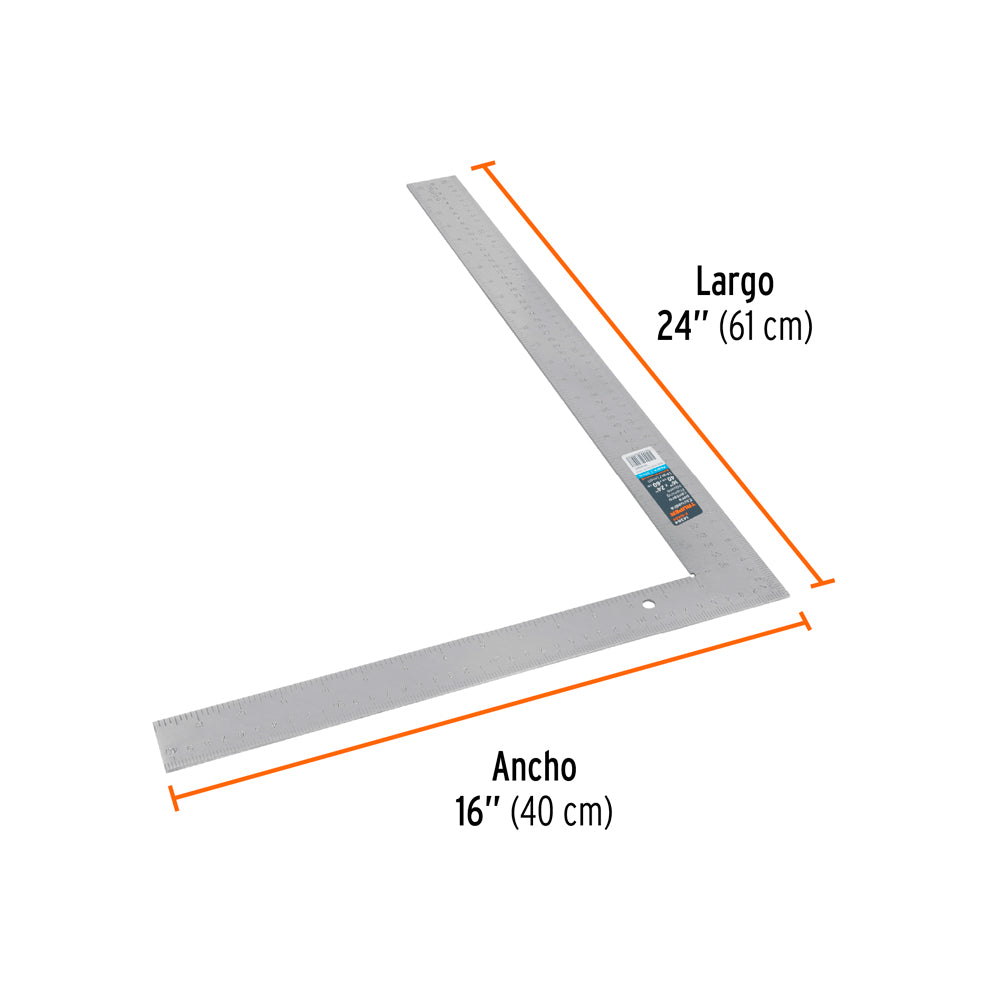 ESCUADRA PARA CANTERO 16"X24" MCA TRUPER CARPINTERIA *** OFRECER 122281 ***
