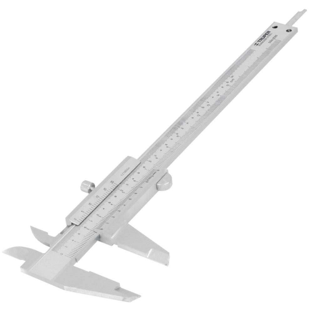 CALIBRADOR VERNIER ANALOGICO TOLERANCIA 0.002"/0.05MM. CAP. MIN. 0.001"/0.02MM. CAP. MAX. 6"/150MM. CAL-6MP 14394 TRUPER