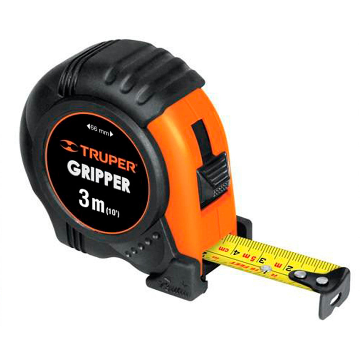 FLEXOMETRO GRIPPER CONTRA IMPACTO 3 M CINTA 13 MM MCA TRUPER CONSTRUCCION