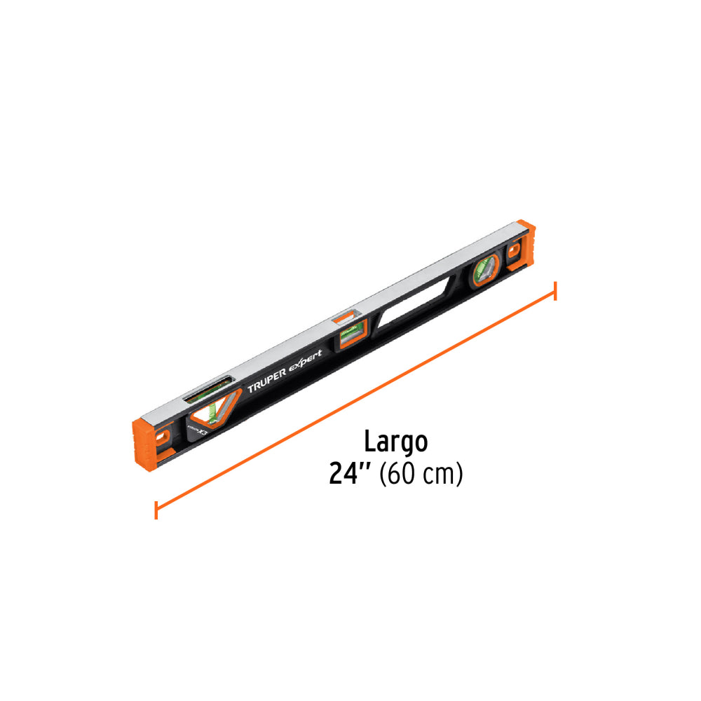 NIVEL DE 24" MAGNETICO CON PROTECCION DE TPR TRUPER EXPERT NP-24X