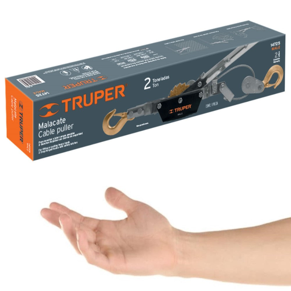 MALACATE DE 2 TONELADAS TRUPER MAL-2