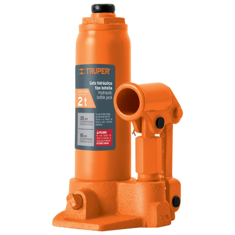 GATO HIDRAULICO DE BOTELLA DE 2 TON TRUPER