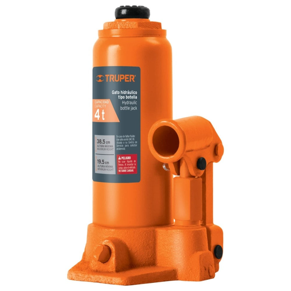 GATO HIDRAULICO DE BOTELLA DE 4 TON TRUPER