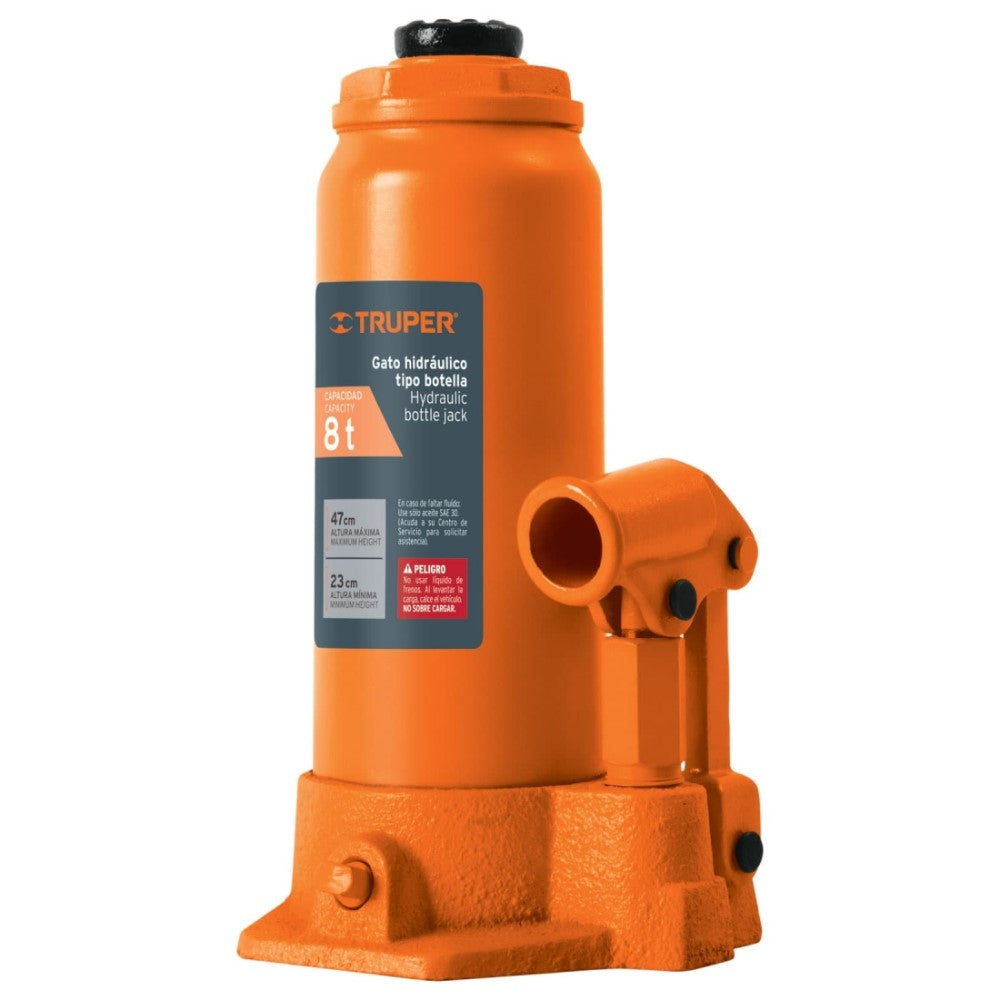 GATO HIDRAULICO DE BOTELLA DE 8 TON TRUPER