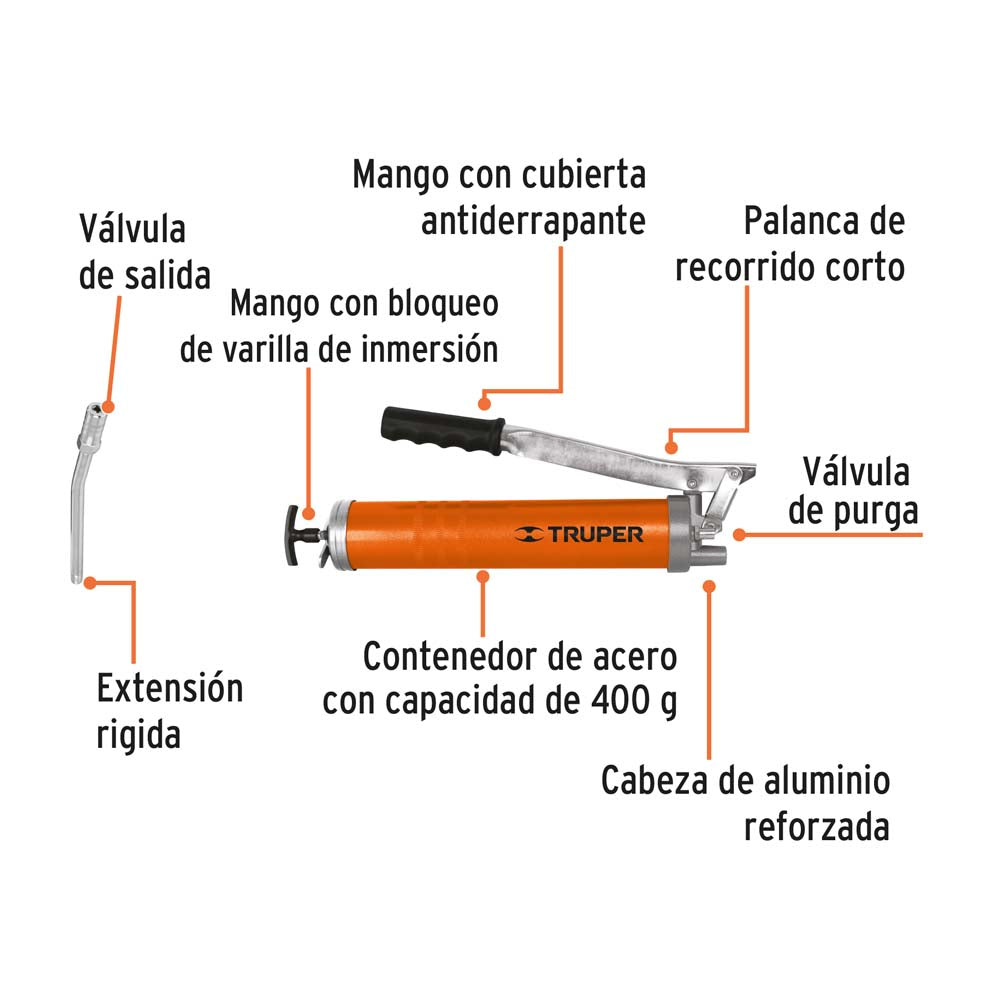 GRASERA INDUSTRIAL MGO ANTIDERRAPANTE 14OZ 6000 MCA TRUPER MECANICA