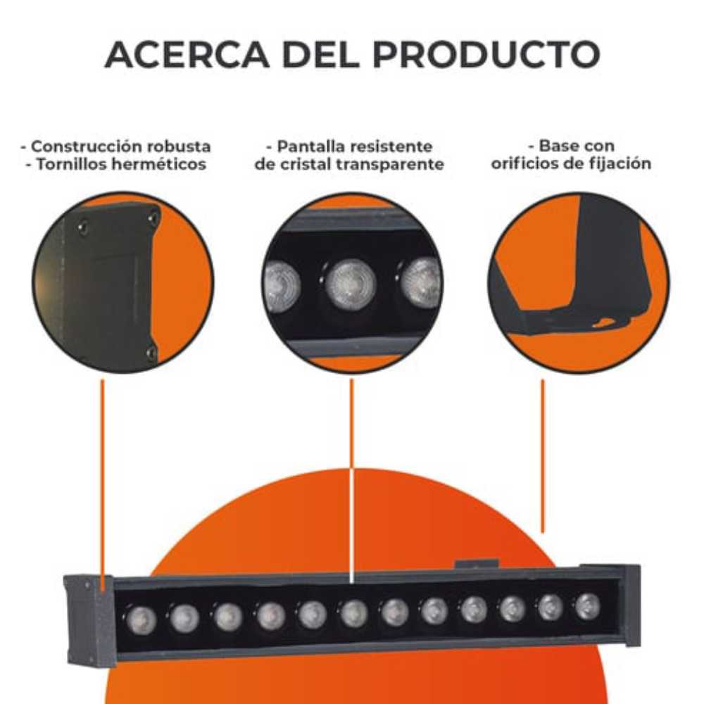 BARRA LED 14.5W100-240V850LM3000-6000K-VERDE TECNOLITE