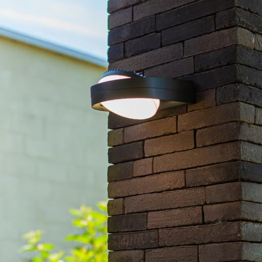 LAMPARA DE PARED ARBOTANTE LED EXTERIOR 14 W LUZ CALIDA BRILLANTE DIRIGIBLE IP54 NO ATENUABLE