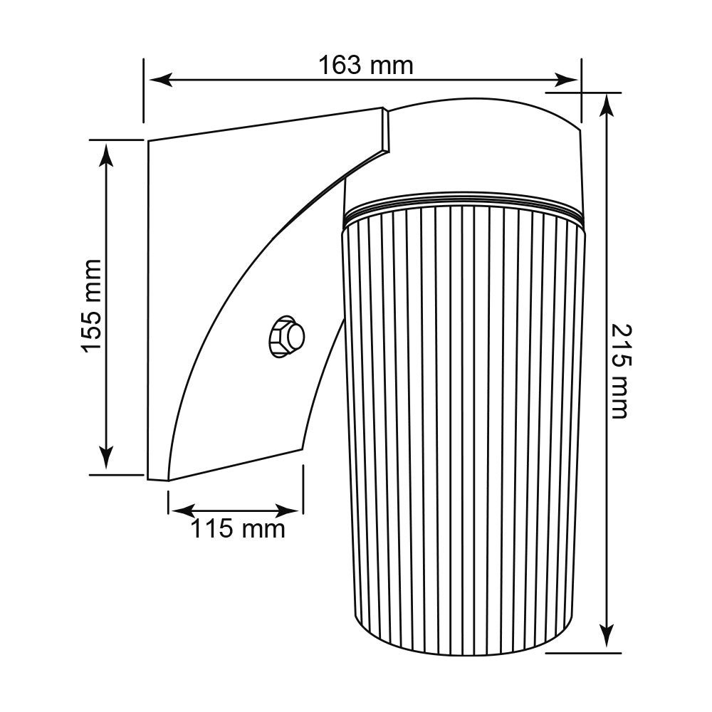 LÁMPARA DE EXTERIOR LED VITORIO II TECNOLITE PARA SOBREPONER 14W LUZ DE DÍA BASE E27