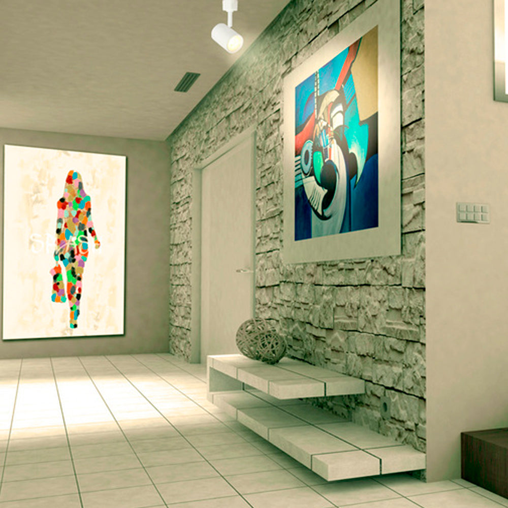 SPOT DE RIEL LED TECNOLITE HALLEY I SMART INTELIGENTE 14W LUZ RGB Y BLANCA ATENUABLE COMPATIBLE CON APP MÓVIL Y ASISTENTES DE VOZ BLANCO