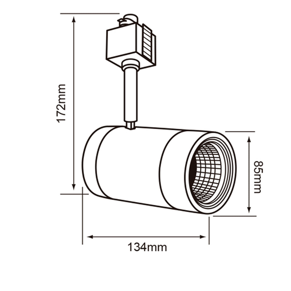 SPOT DE RIEL LED TECNOLITE HALLEY I SMART INTELIGENTE 14W LUZ RGB Y BLANCA ATENUABLE COMPATIBLE CON APP MÓVIL Y ASISTENTES DE VOZ BLANCO