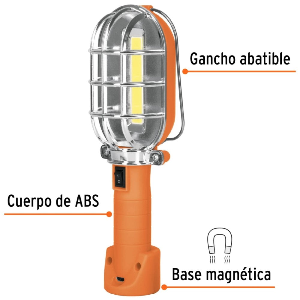 LAMPARA LED 280 LM DE TALLER RECARGABLE *** OFRECER 211221 ***