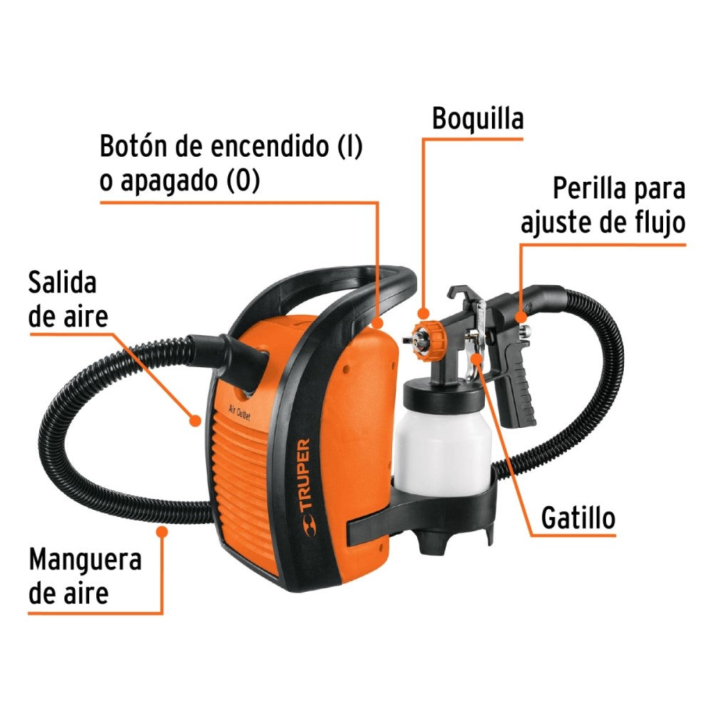 PISTOLA PARA PINTAR ELECTRICA 445W PIPI-44E TRUPER
