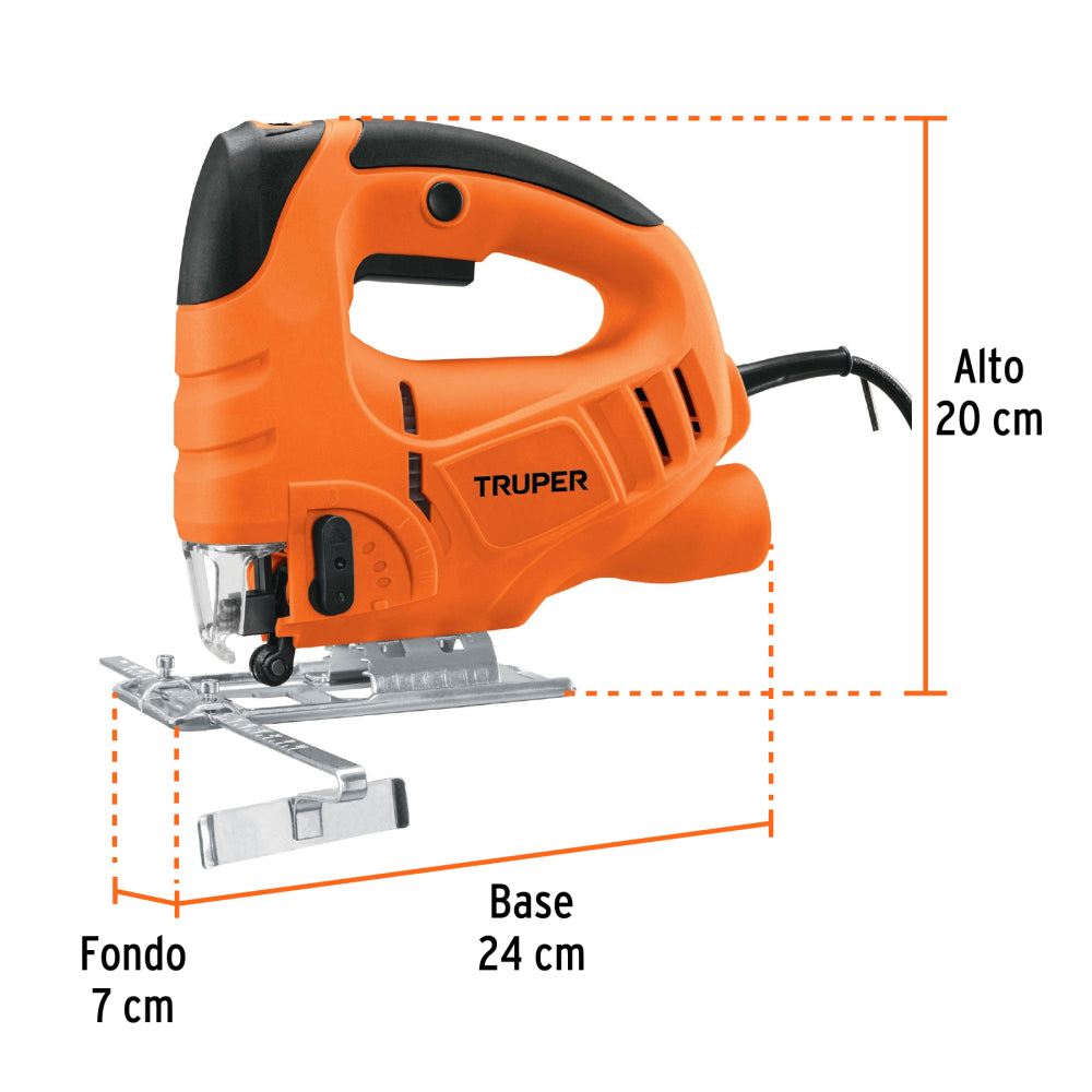 SIERRA CALADORA 550 W 5A VELOCIDAD VARIABLE PROFESIONAL TRUPER