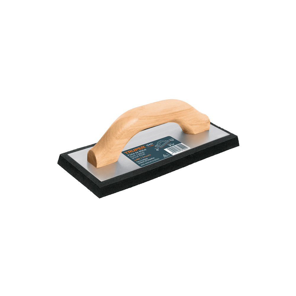 FLOTA DE HULE 9-1/2" ESPESOR 5/8" ACABADO FINO MCA TRUPER CONSTRUCCION