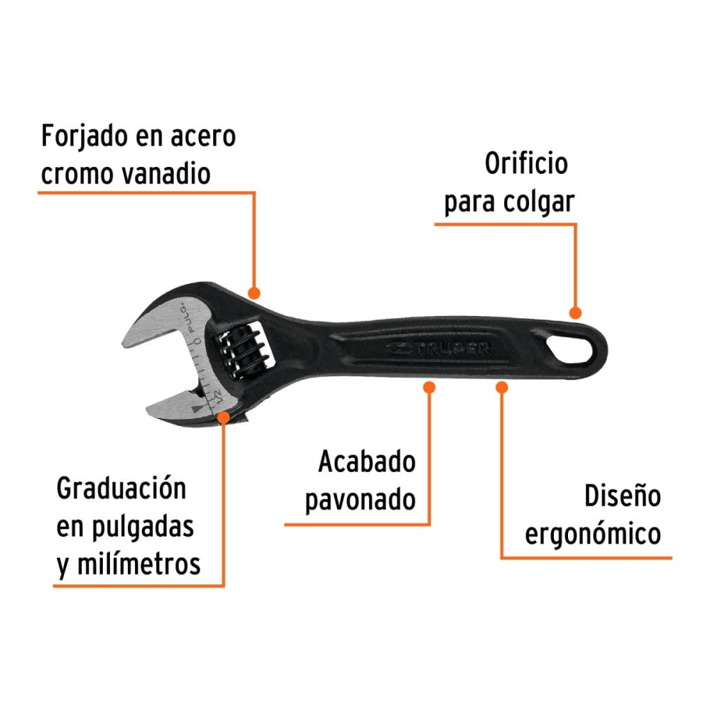 PERICO PROFESIONAL PAVONADO 4" TRUPER EXPERT EN TARJETA MCA TRUPER HERRAMIENTAS