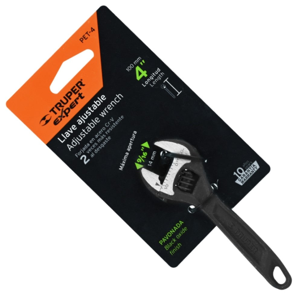 PERICO PROFESIONAL PAVONADO 4" TRUPER EXPERT EN TARJETA MCA TRUPER HERRAMIENTAS