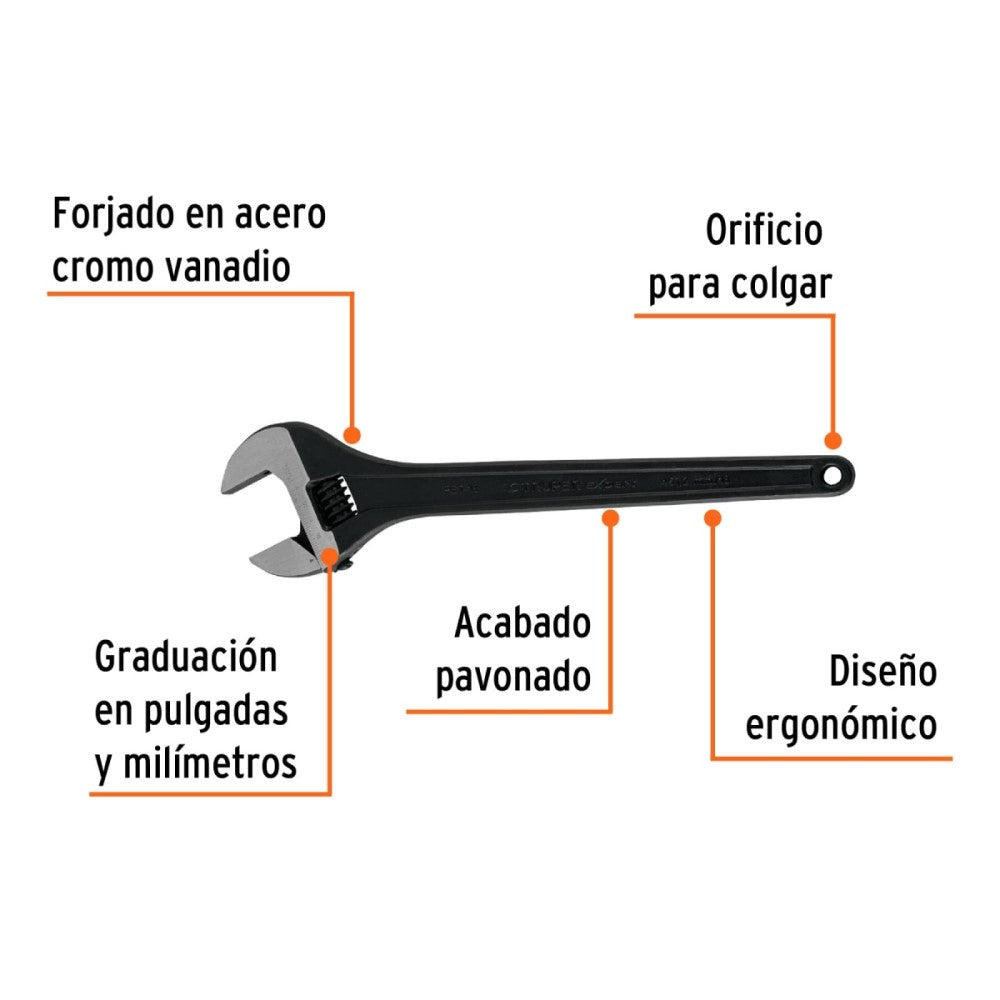 PERICO PROFESIONAL PAVONADO 18" TRUPER EXPERT EN TARJETA MCA TRUPER HERRAMIENTAS