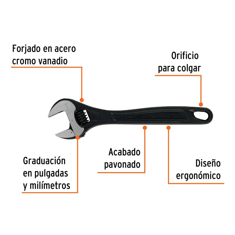 PERICO PROFESIONAL PAVONADO 10" TRUPER EXPERT EN MCA TRUPER MECANICA