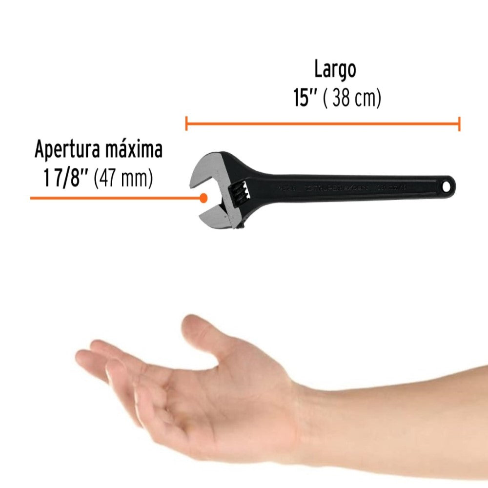 PERICO PROFESIONAL PAVONADO 15" TRUPER EXPERT EN TARJETA MCA TRUPER HERRAMIENTAS