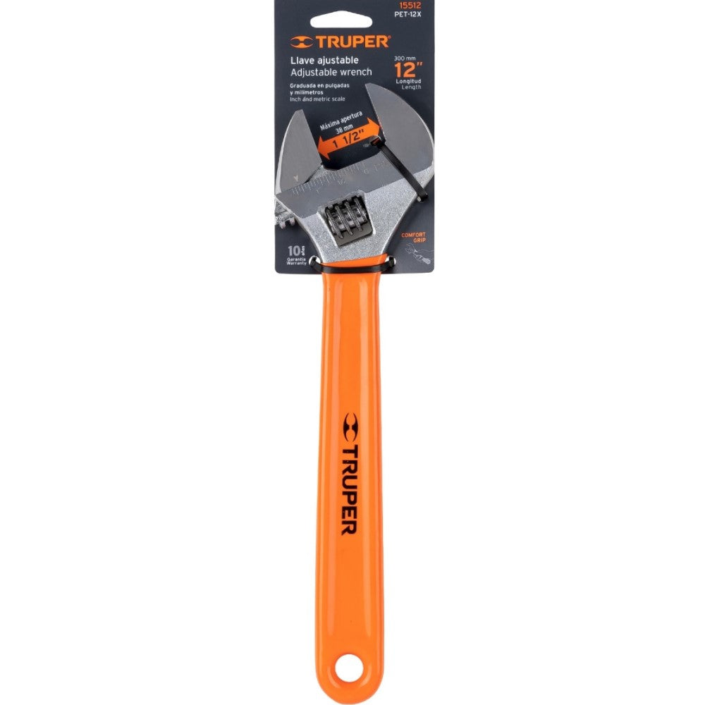 PERICO 12" CROMADO MANGOCOMFORTGRIP MCA TRUPER HERRAMIENTAS