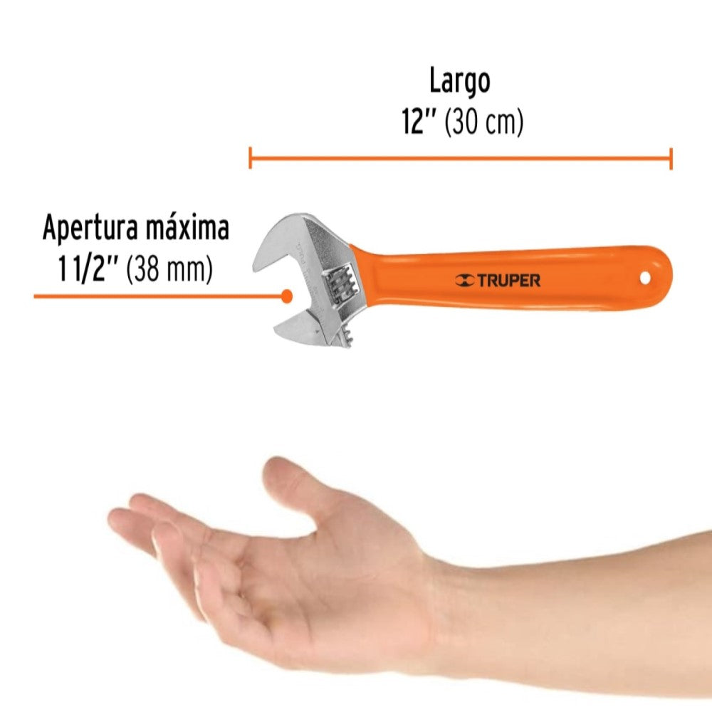 PERICO 12" CROMADO MANGOCOMFORTGRIP MCA TRUPER HERRAMIENTAS