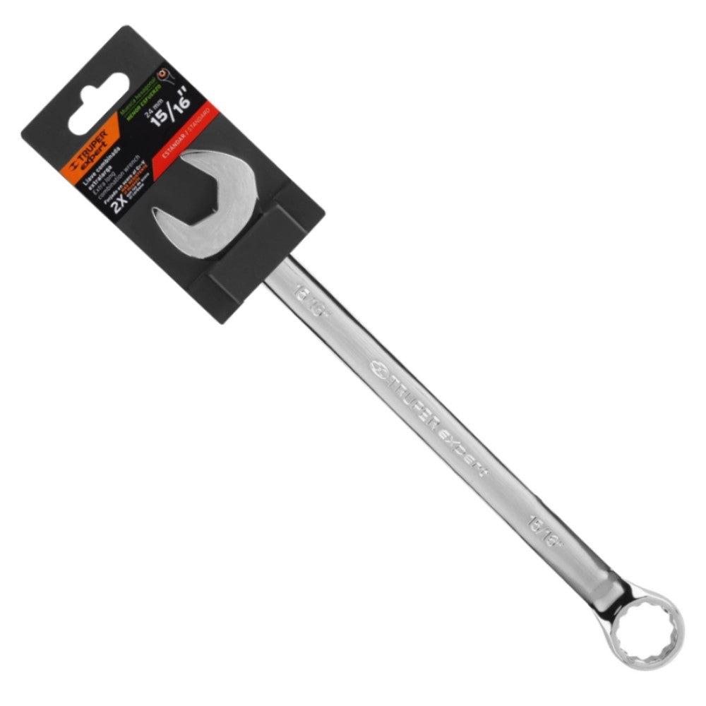 LLAVE COMBINADA EXTRALARGA 15/16" X 336MM TRUPER HERRAMIENTAS