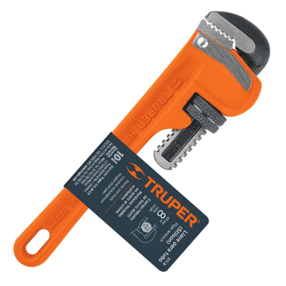 LLAVE STILSON 8" (20 CMS.) LARGO 19MM. APERTURA STI-8 15835 TRUPER