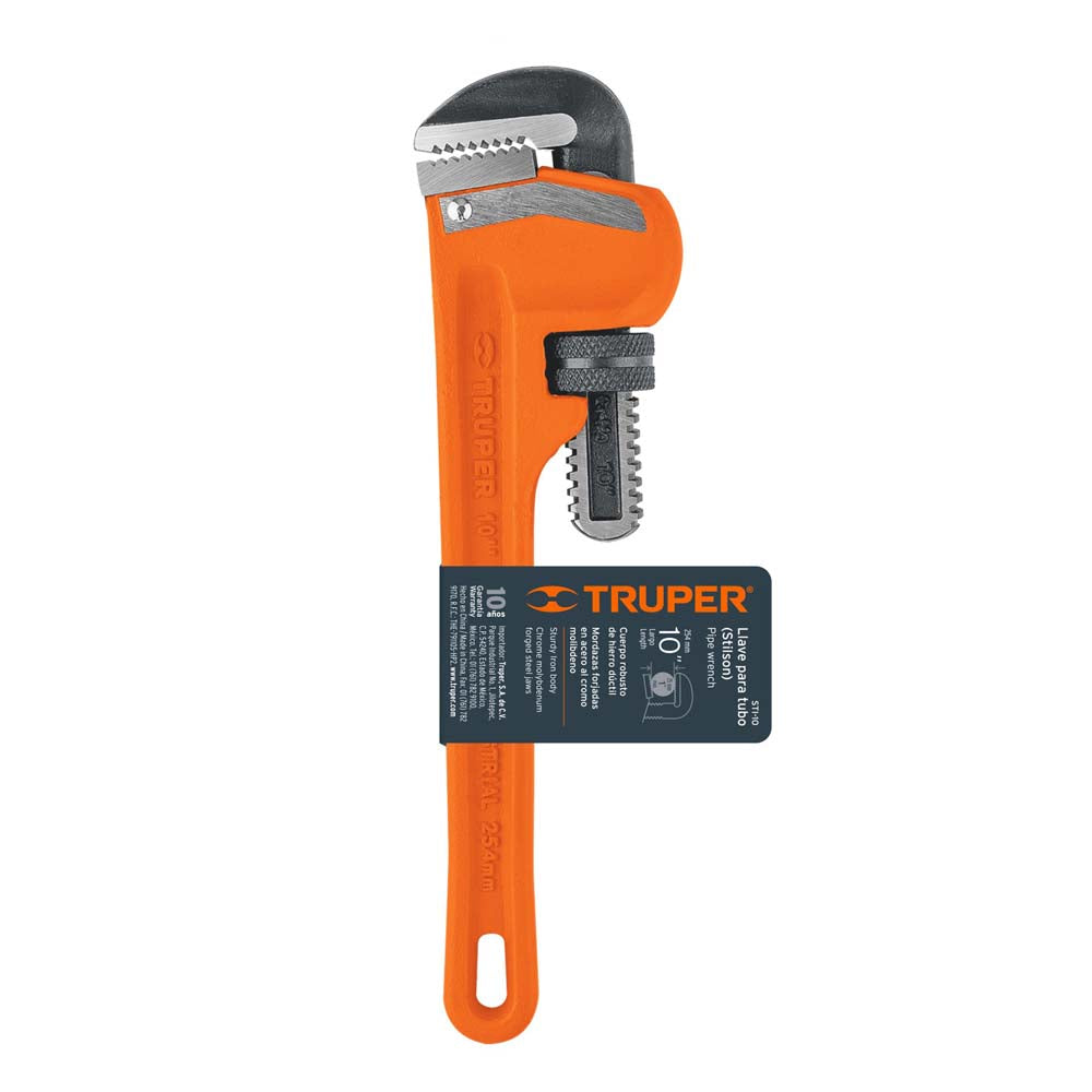 LLAVE STILSON 10" (25CMS) LARGO 25MM. APERTURA STI-10 15836 TRUPER