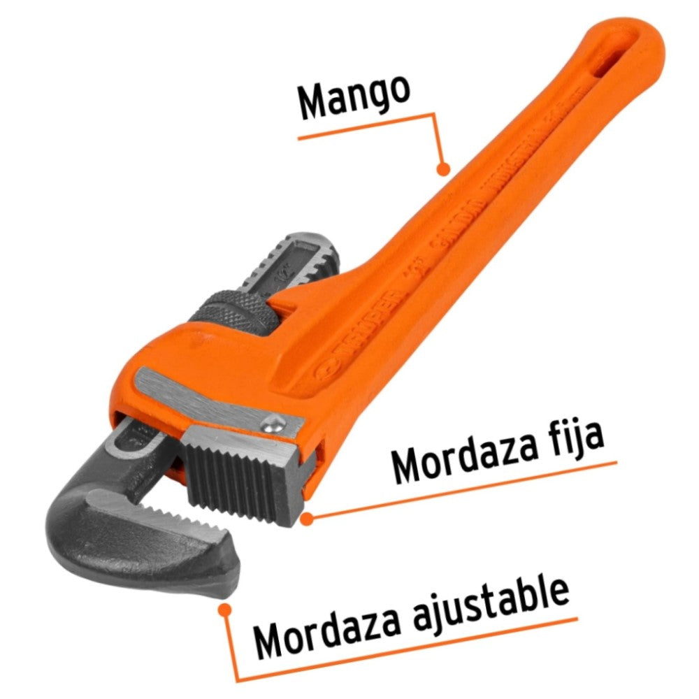 LLAVE STILSON 12" (30 CMS.) LARGO 32MM. APERTURA STI-12 15837 TRUPER