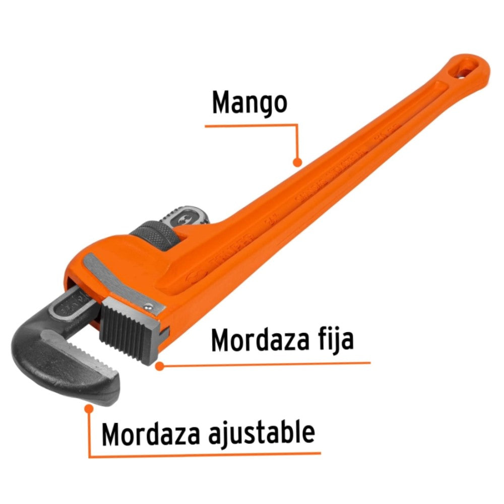 LLAVE STILSON 24" CUERPO ROBUSTO DE HIERRO DUCTIL TRUPER