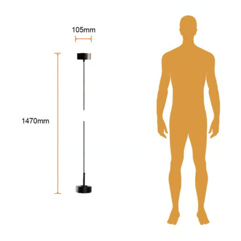 LAMPARA LINEAL COLGANTE LED METAL 1.5M 15W LUZ CALIDA BRILLANTE IRC90 NO ATENUABLE NGO