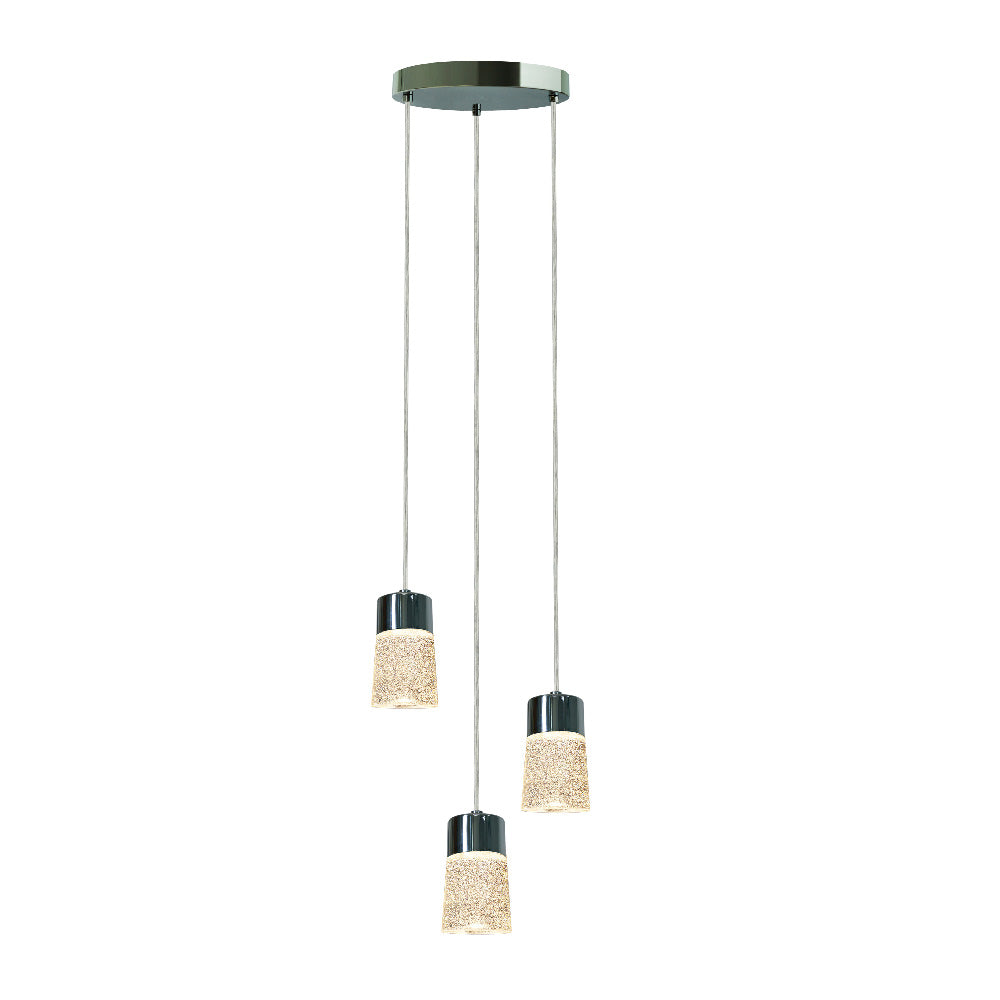 LUMINARIO INT SUSP LED 15W 30K CROMO