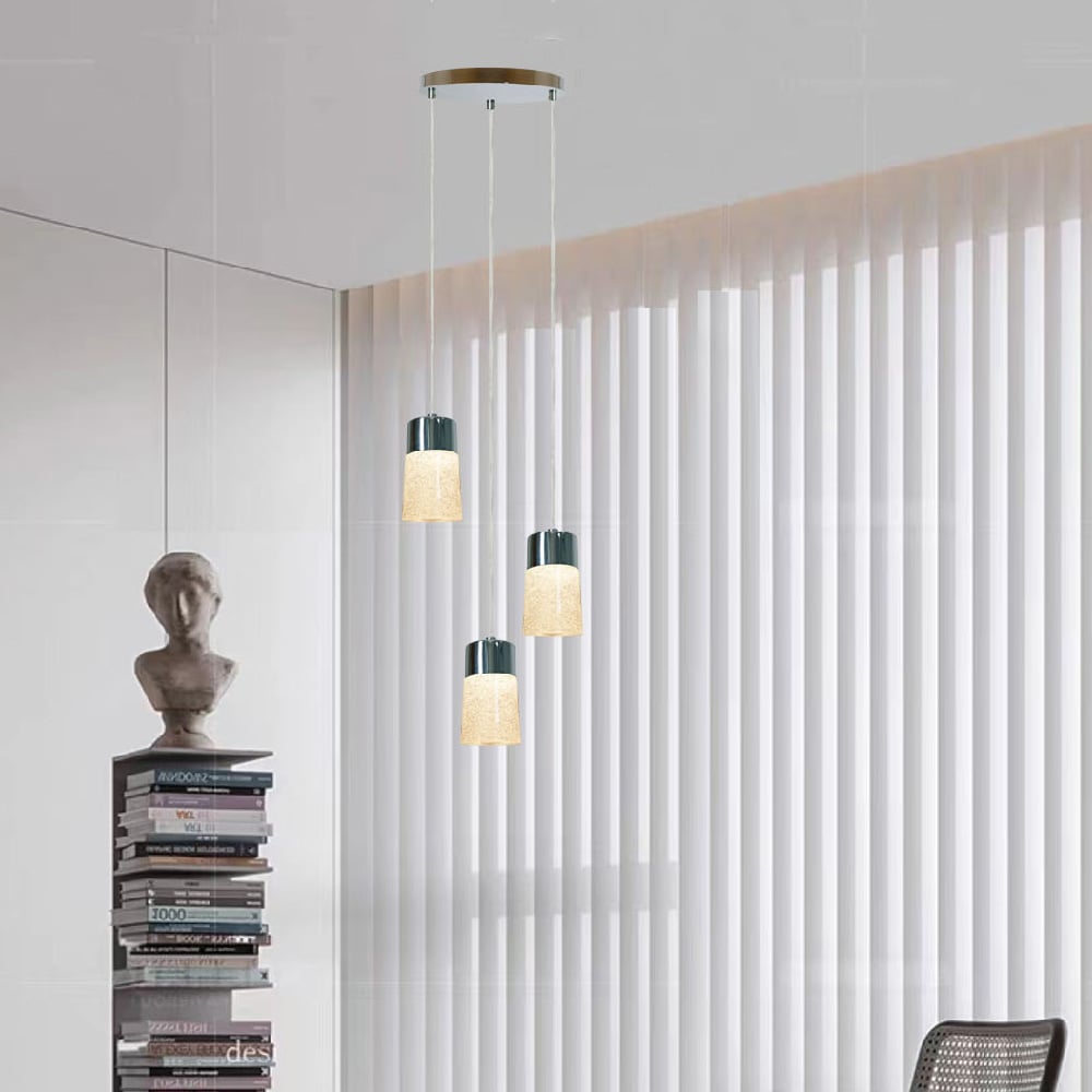 LUMINARIO INT SUSP LED 15W 30K CROMO