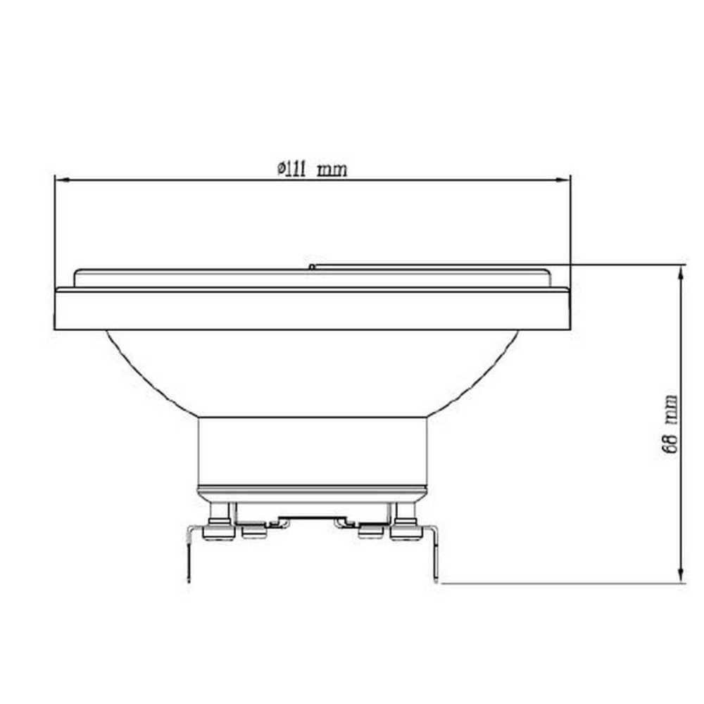 FOCO LED TECNOLITE HELIUM I TIPO AR111 ATENUABLE 15W LUZ SUAVE CÁLIDA BASE G53