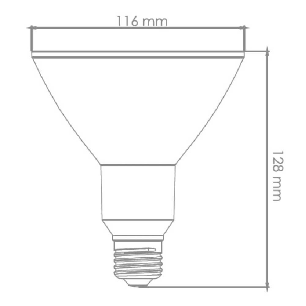 FOCO LED TECNOLITE PAR38 15W ATENUABLE LUZ SUAVE CÁLIDA BASE E27 *** OFRECER 80494 ***