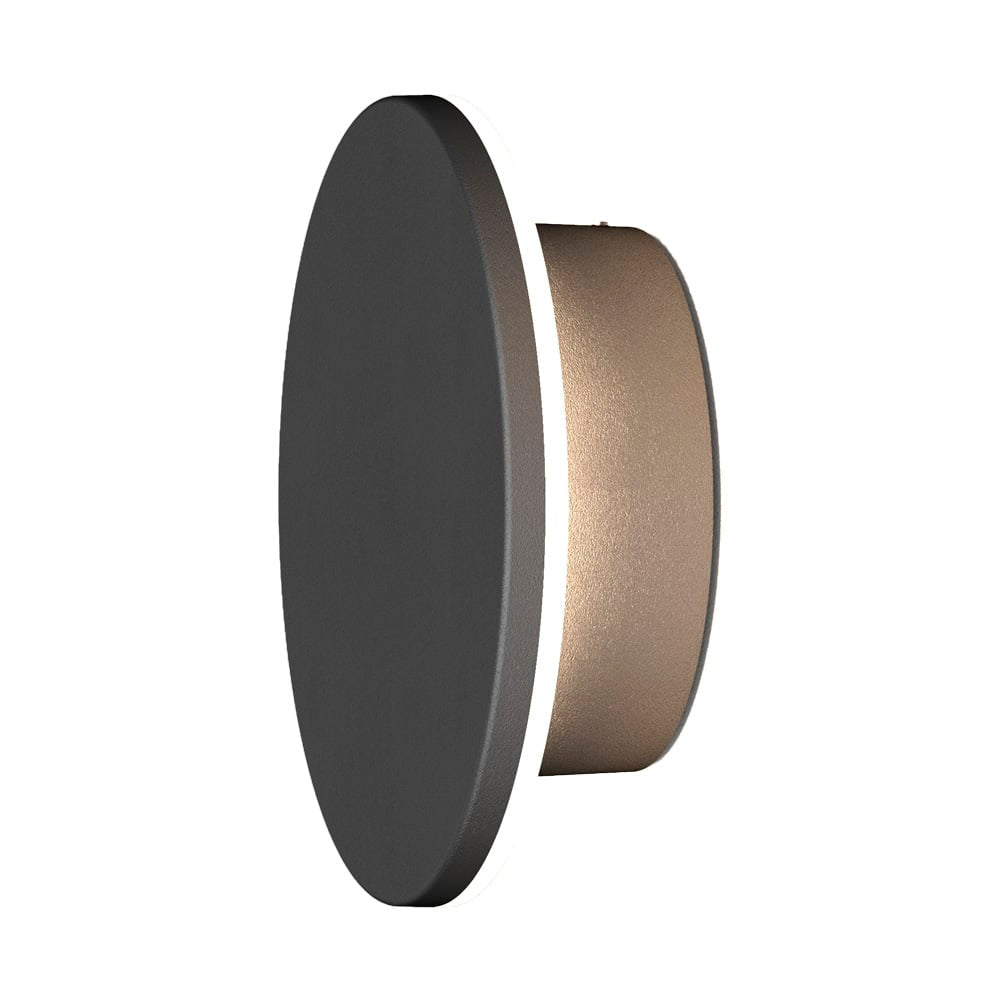 LUMINARIO EXT MURO LED 15W CCT NEGRO