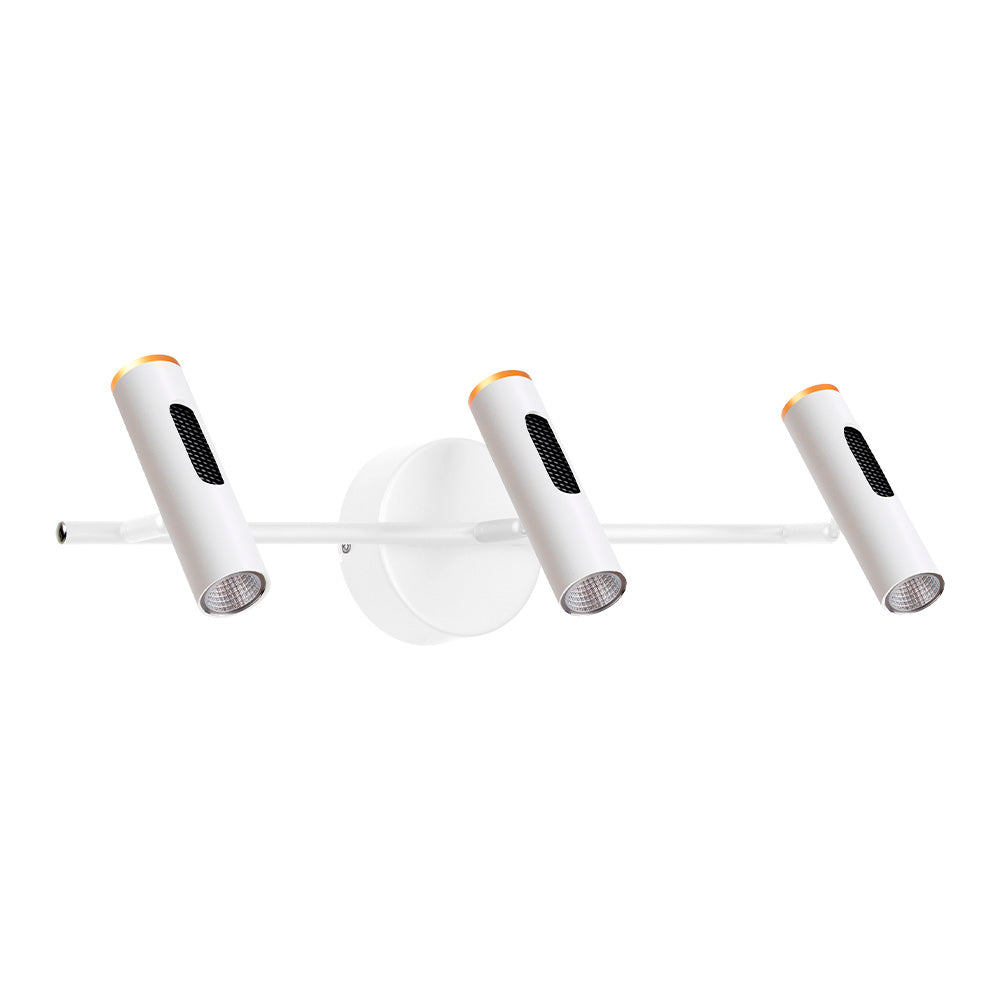 LAMPARA DE PARED ARBOTANTE LED 15W LUZ CALIDA BRILLANTE DIRECTA/INDIRECTA DIRIGIBLE IRC90 NO ATENUABLE BCO