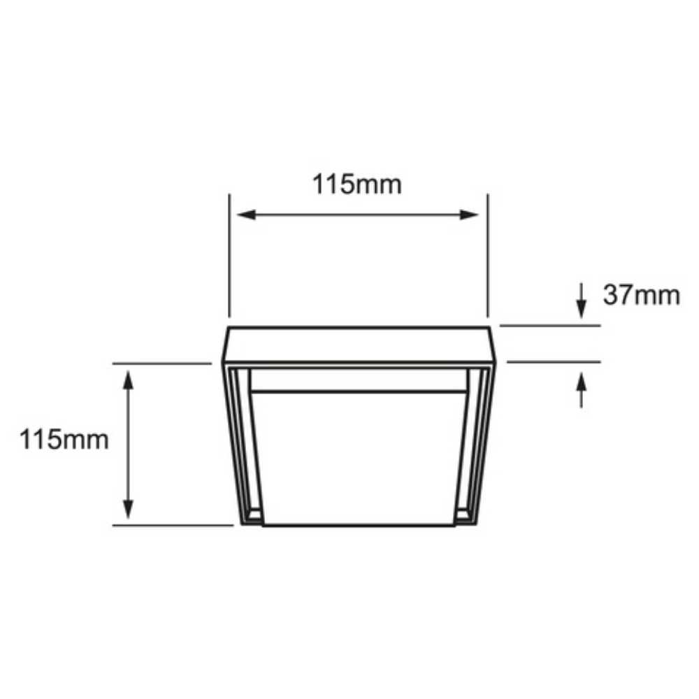 EXT PLAFONES LED 15W127V6500K NEGRO OKAB I