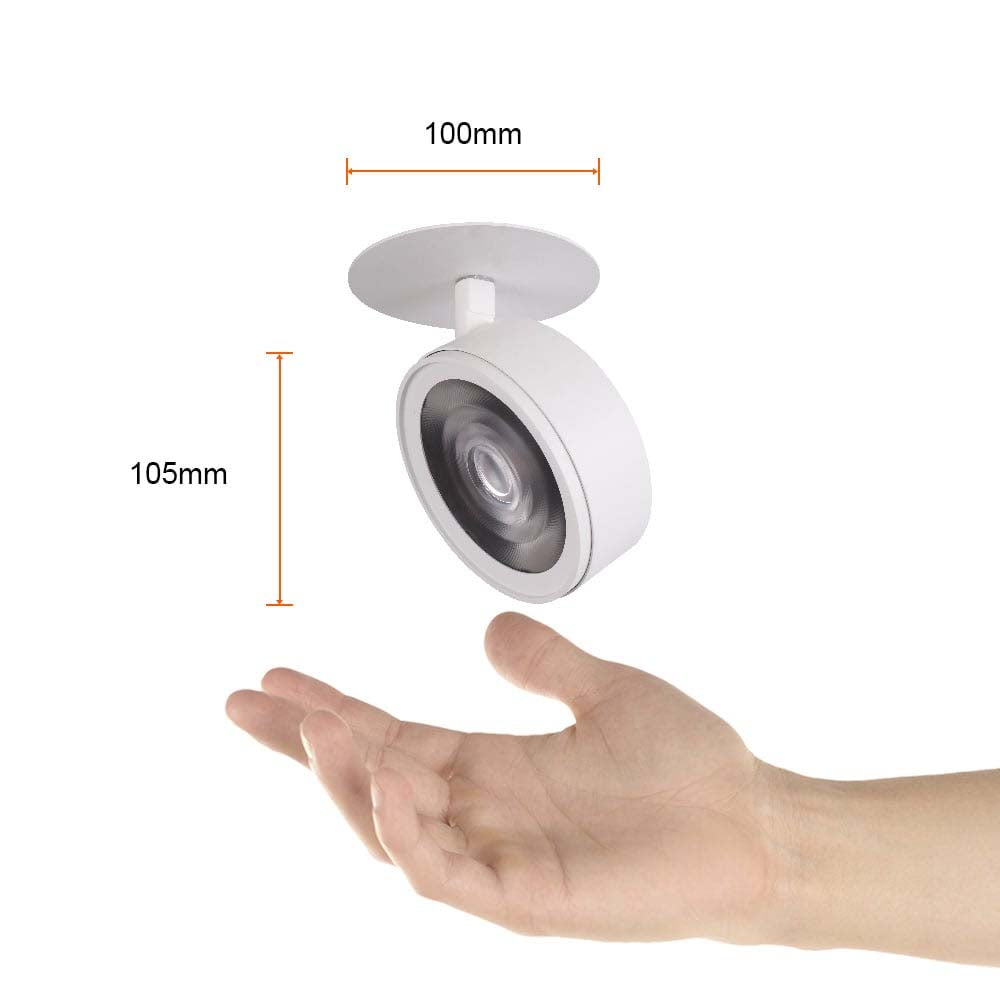 LAMPARA SPOT LED EMPOTRADO DIRIGIBLE 15W LUZ CALIDA BRILLANTE IRC90 NO ATENUABLE BCO