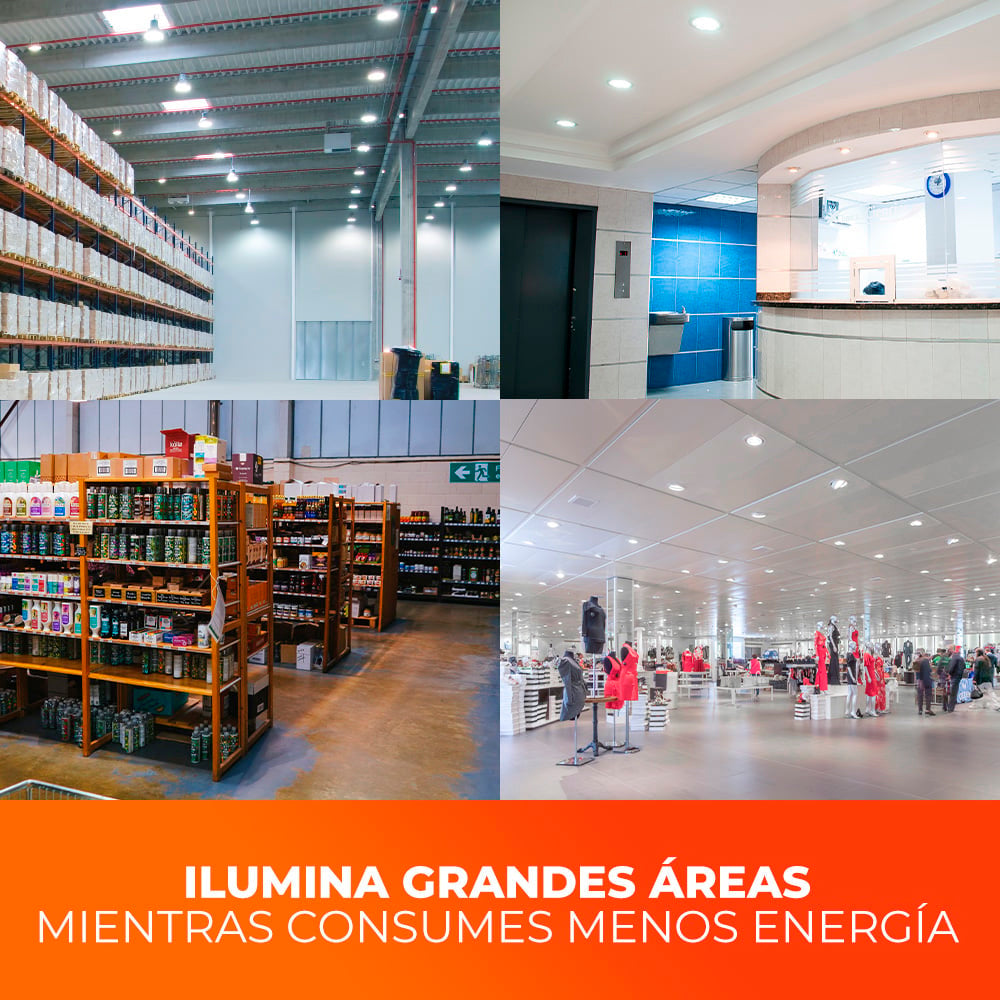 FOCO DE ALTA POTENCIA LHB LED 160 W LUZ DE DIA BASE E40 NO ATENUABLE