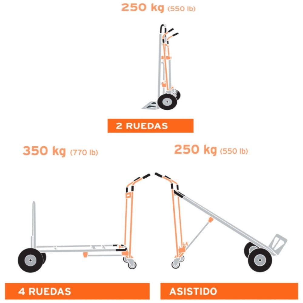 DIABLO CNVERTIBLE DE ALUMINIO 3 EN 1 DIA-350A3 MCA TRUPER