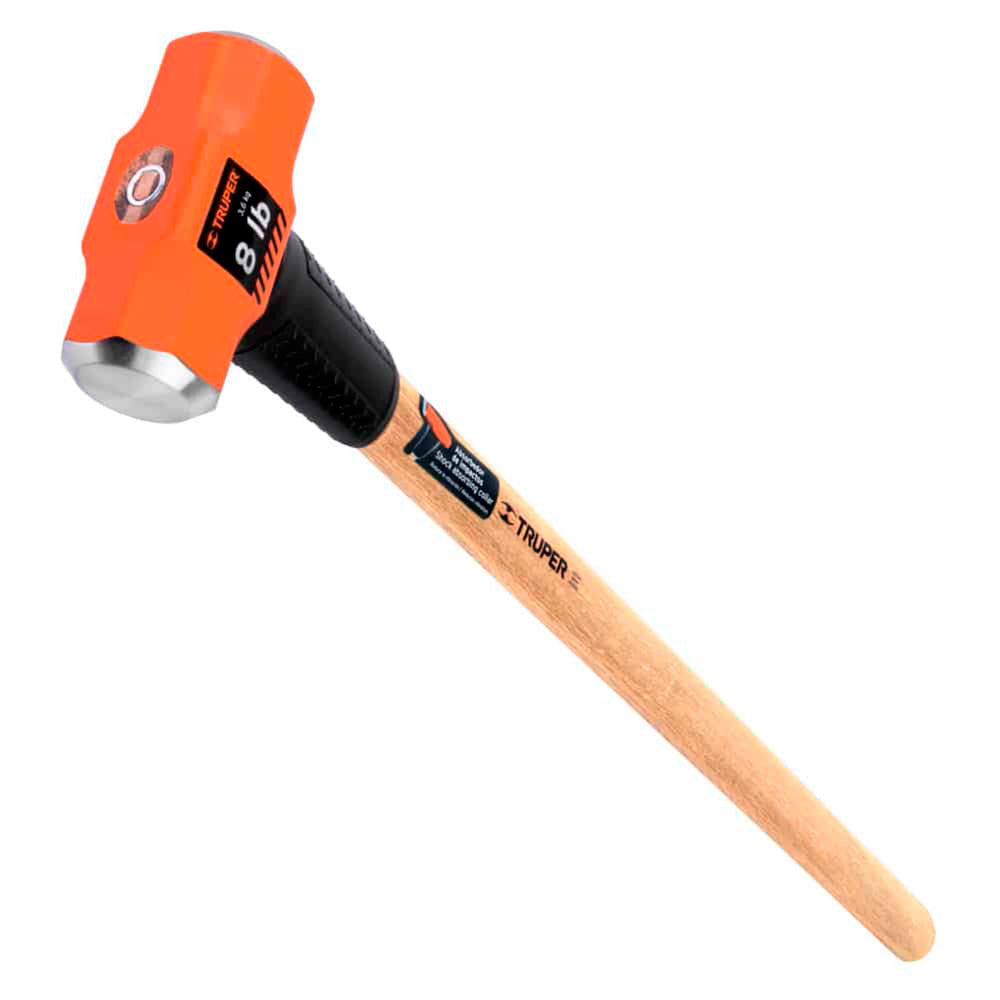 MARRO OCTAGONAL 8 LB.(3.6KG.) MANGO DE MADERA 36" (90CMS.) MD-8M 16511 TRUPER *** OFRECER 1437G ***