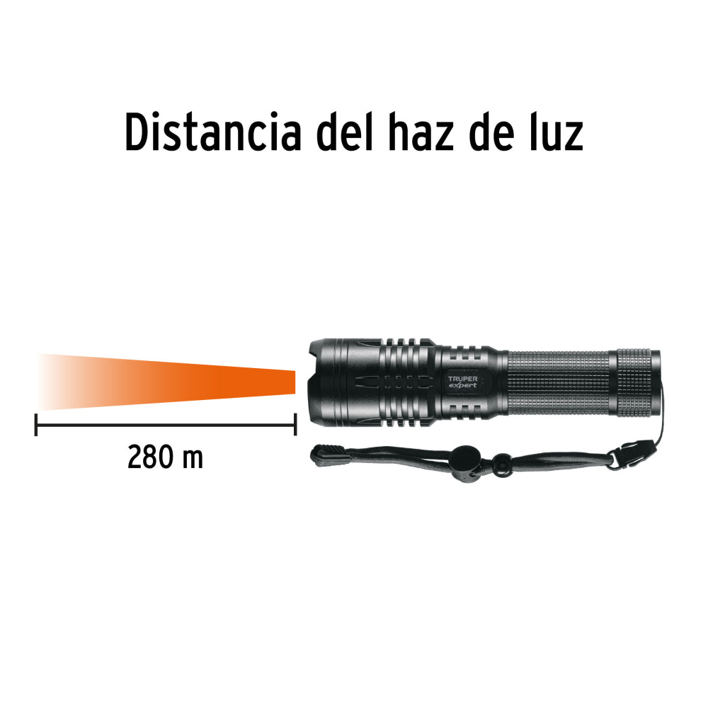 LINTERNA LED RECARGABLE DE ALUMINIO 670 LM