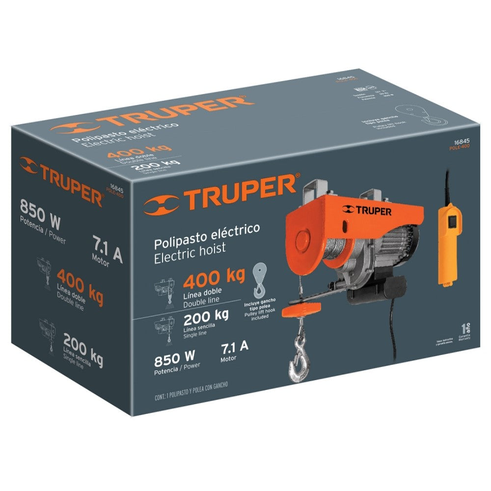 POLIPASTO ELECTRICO DE 400 KG TRUPER